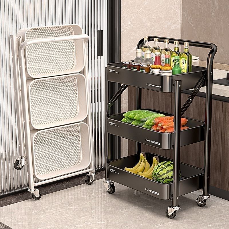 Baby Nursery Cart - Multi-Scene Rolling Storage Cart Baby Snack
