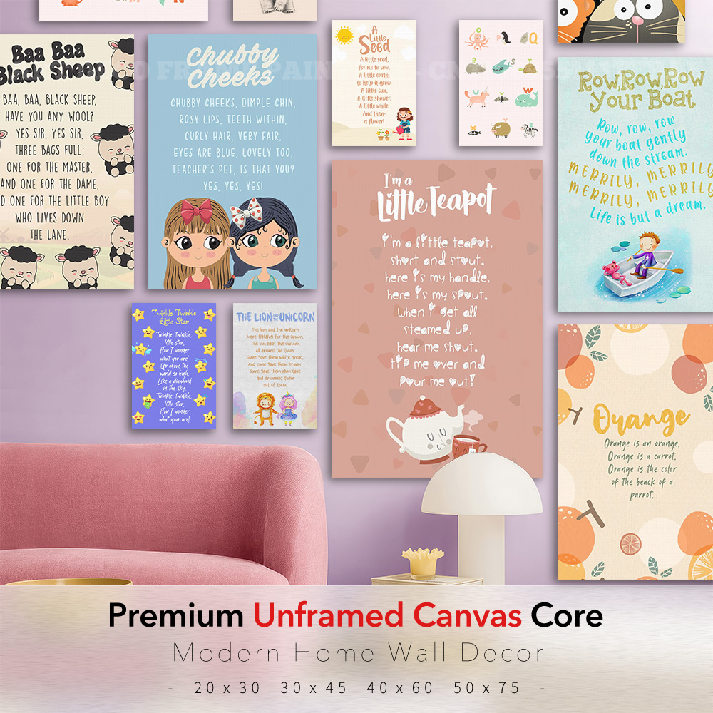 Baby Nursery Rhymes - Classic Nursery Rhymes Canvas Poster Kids