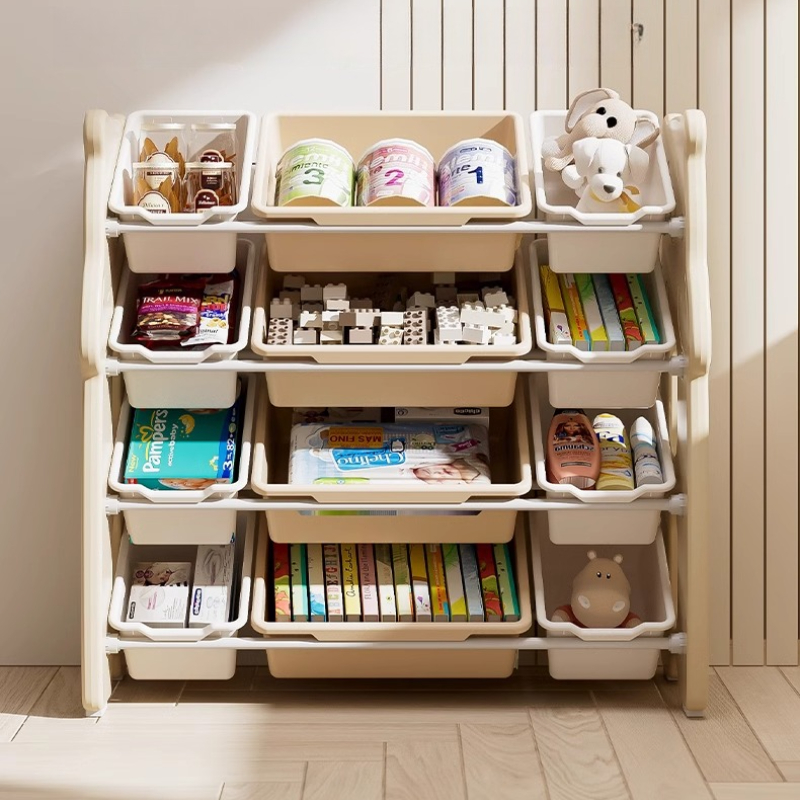 Baby Nursery Organization Ideas - Floor-standing Kids Toy Organizer Multi-tier Playroom