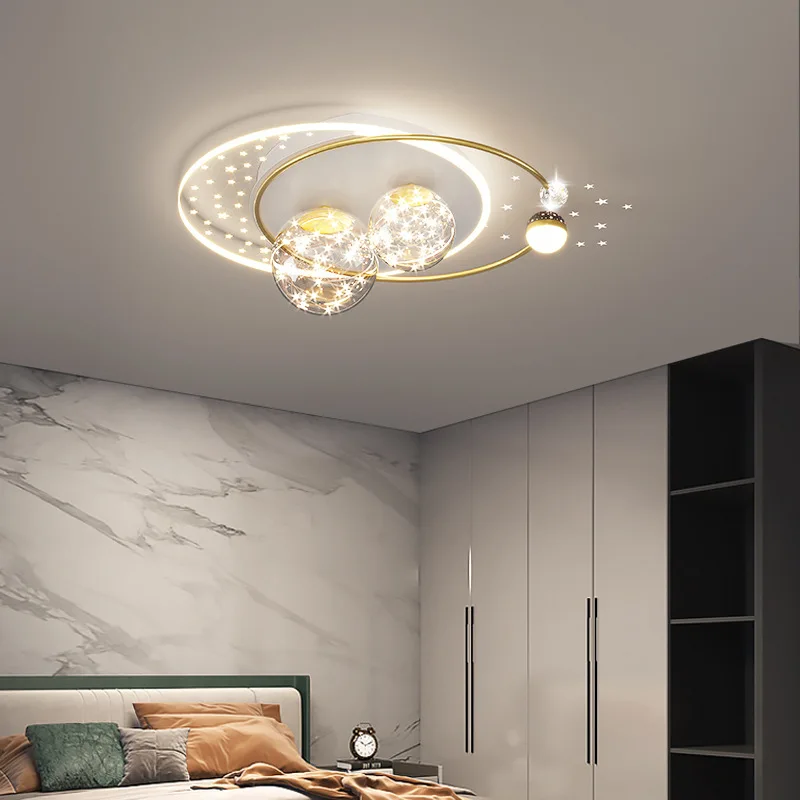 Baby Nursery Light Fixture - Nordic Starlit Sky Child Ceiling Lamp