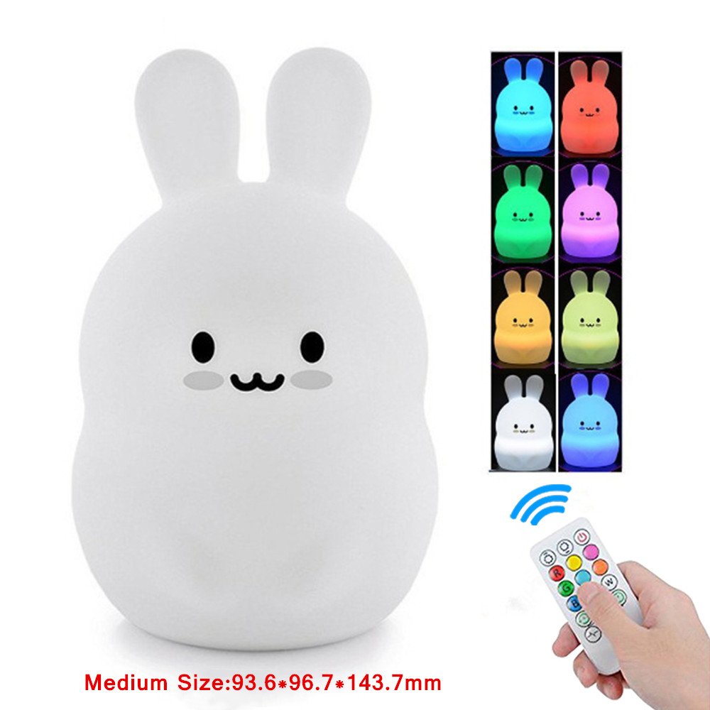 Baby Nursery Light - Touch Sensor Rabbit Night Light Remote