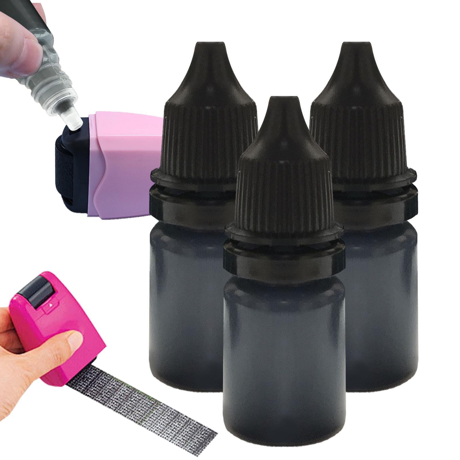 Footprint Ink Kit - Black Stamp Ink 3Pcs/set Fast Drying