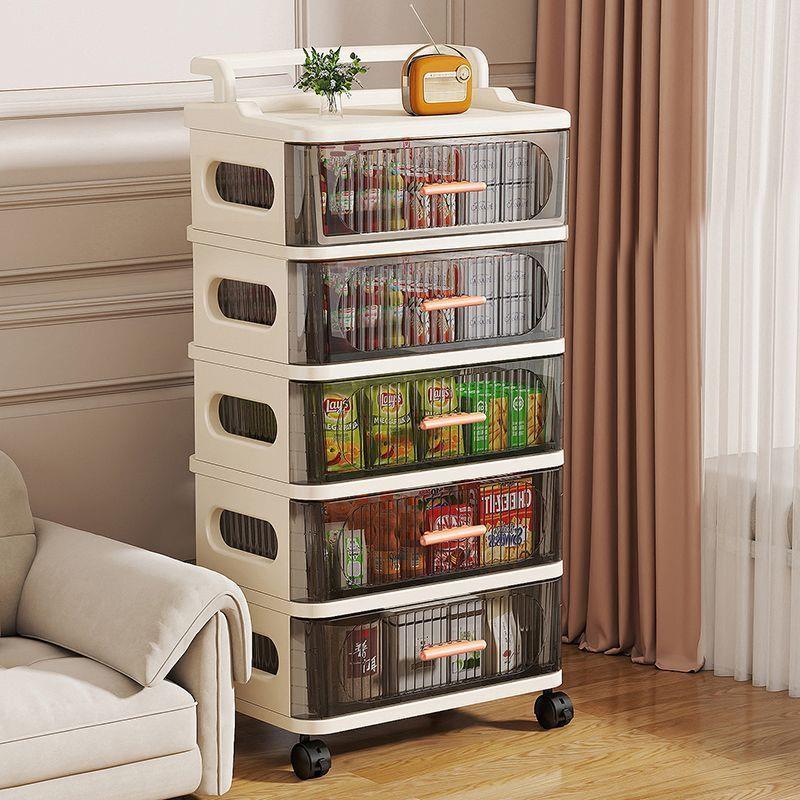 Baby Nursery Cart - Children's Toy Storage Cabinet Multi-layer Drawer