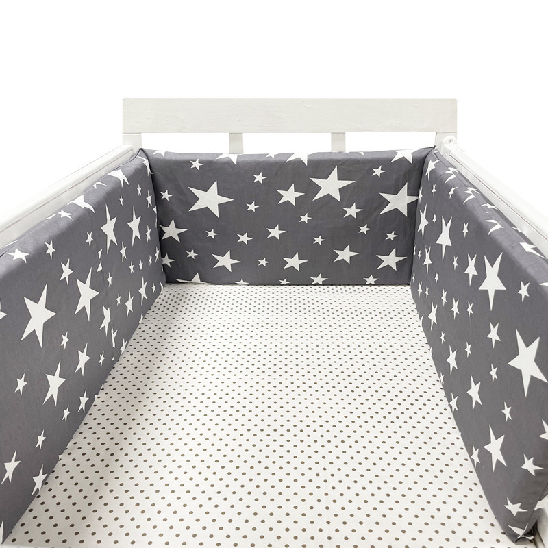 Baby Nursery Rhymes - 200x30CM Nordic Stars Baby Bed Thicken