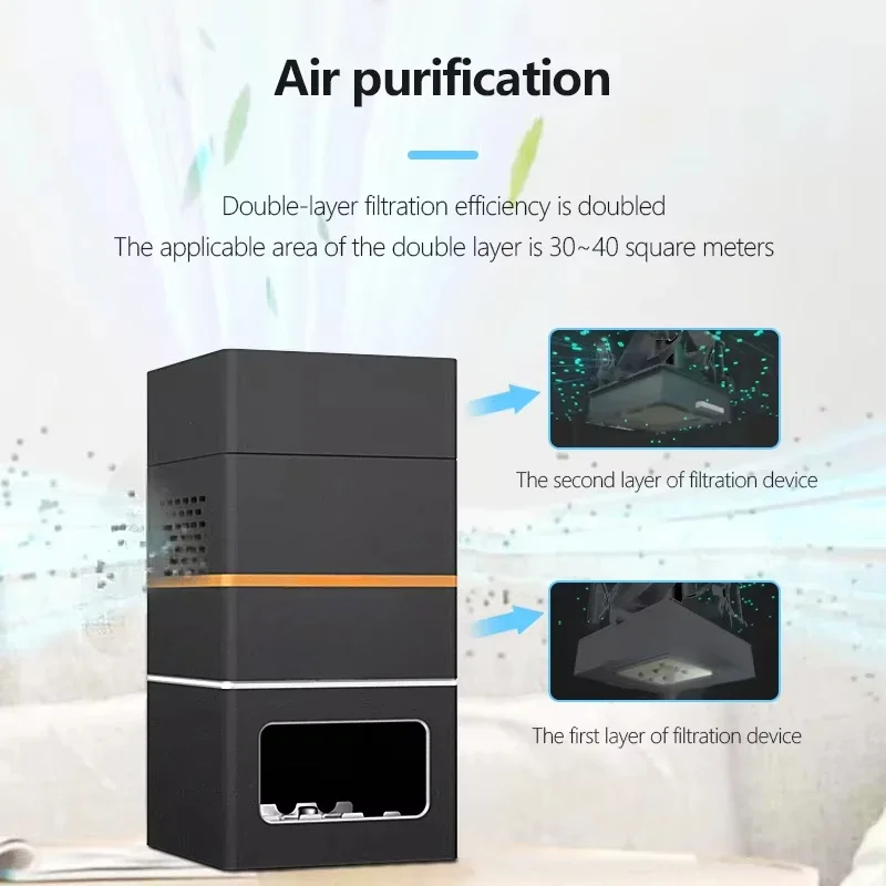 Baby Nursery Air Purifier - Portable Baby Room Air Purifier Square