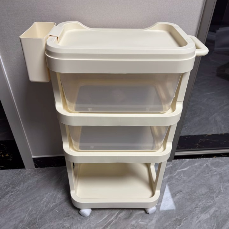 Baby Nursery Cart - Multi-layer Rolling Baby Cart Movable Nursery