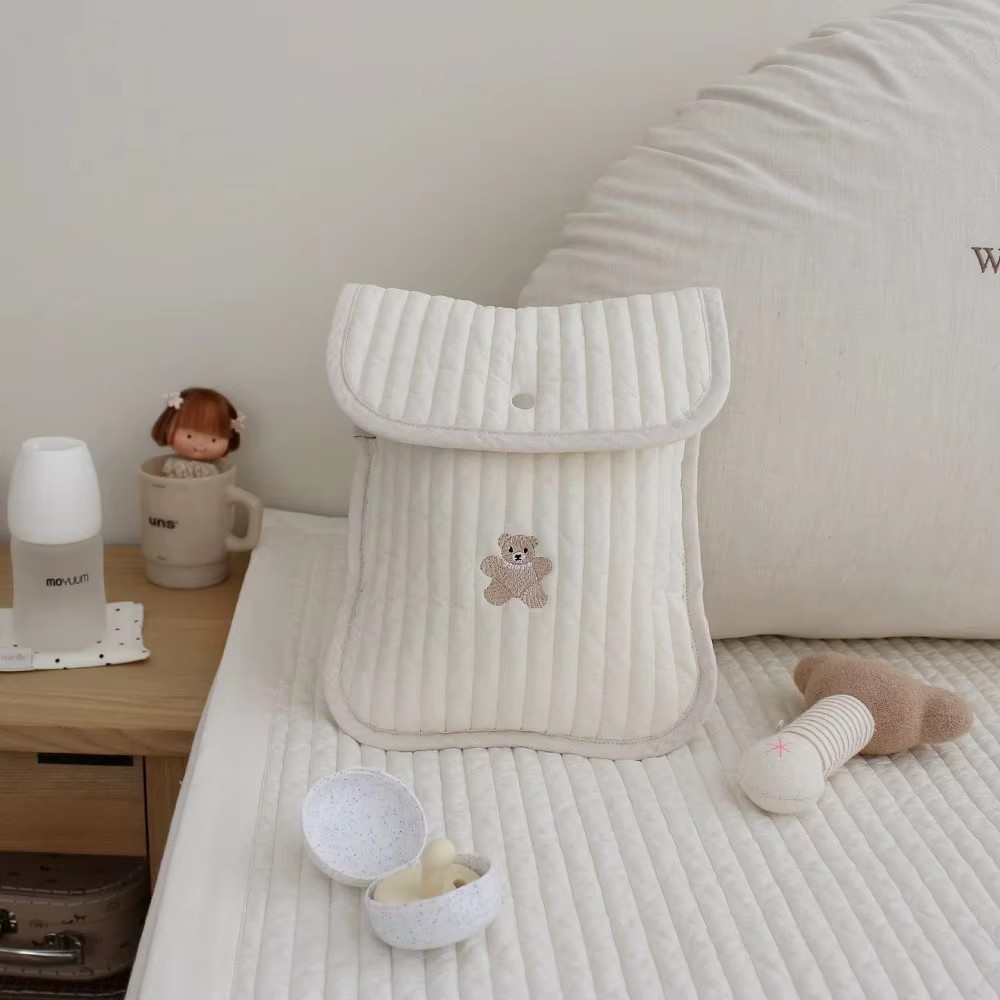 Bear Embroidery Cotton Mommy B - Baby Nursery Organization Ideas ulasan dan harga