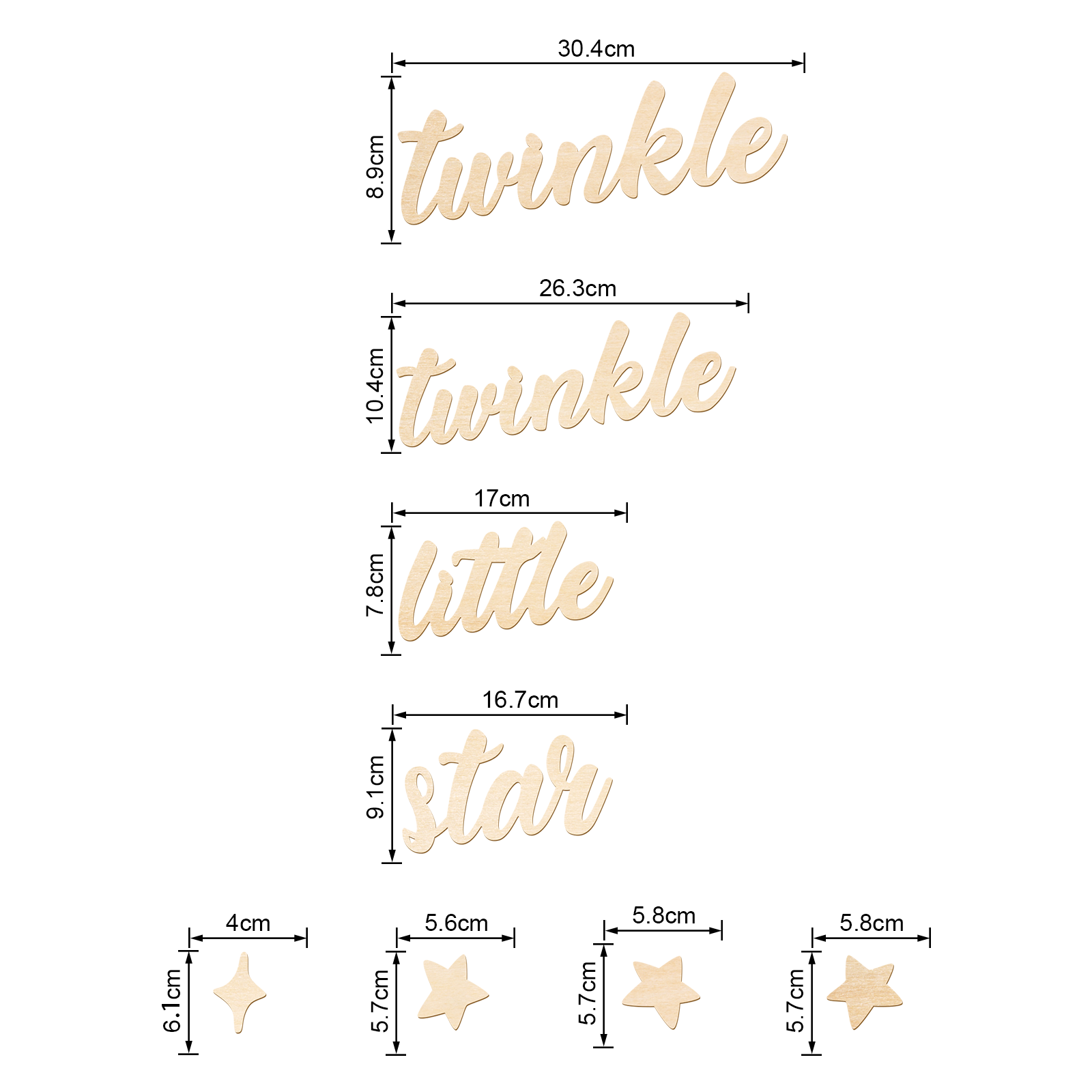 Twinkle Twinkle Little Star Wo - Baby Nursery Wall ulasan dan harga