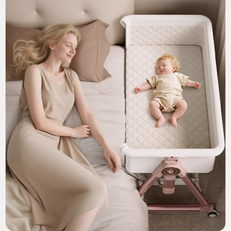 Baby Crib, Portable Splicing,  - Bassinet Bedside Sleeper ulasan dan harga