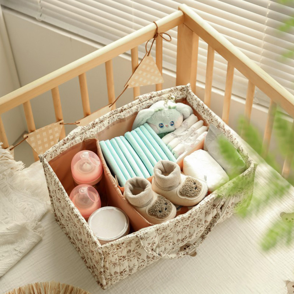 Floral Nursery Storage Basket  - Baby Nursery Basket ulasan dan harga