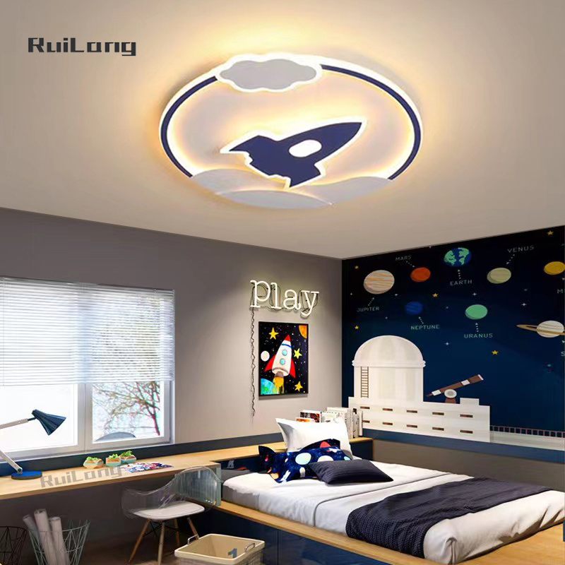 Cartoon Rocket Ceiling Lamp fo - Baby Nursery Light Fixture ulasan dan harga