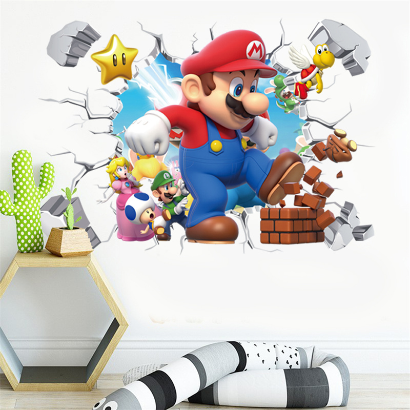 3D Cartoon Anime Game Characte - Baby Nursery Wall Mural ulasan dan harga