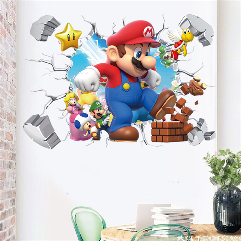 3D Cartoon Anime Game Characte - Baby Nursery Wall Mural ulasan dan harga