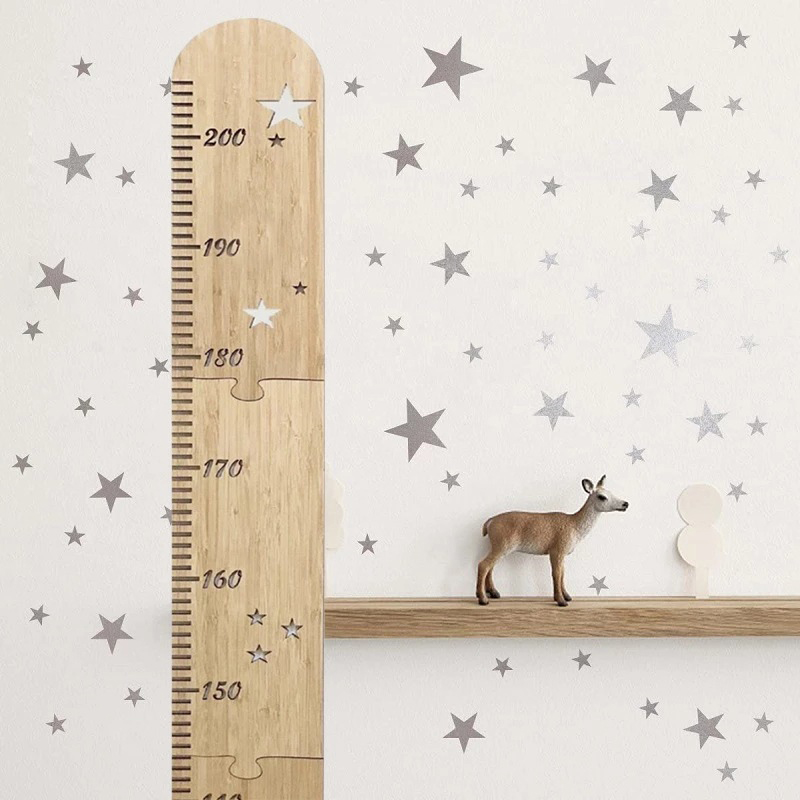 5 Sheets Nordic Wooden Kids He - Baby Nursery Wall Mural ulasan dan harga