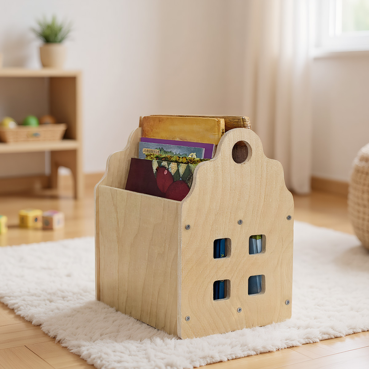 Toddler Bookshelf Double-Sided - Baby Nursery Books ulasan dan harga