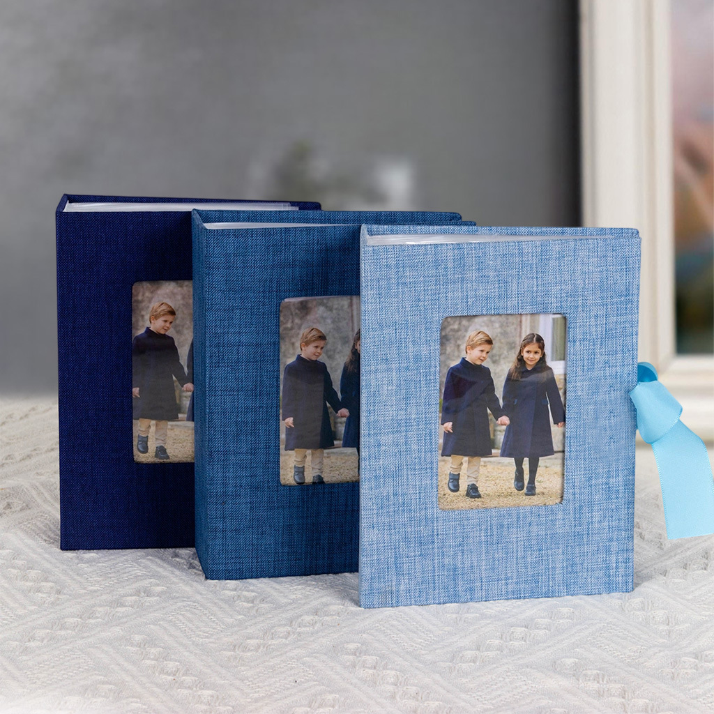 Linen Ribbon Photo Album Book, - Baby Nursery Books ulasan dan harga