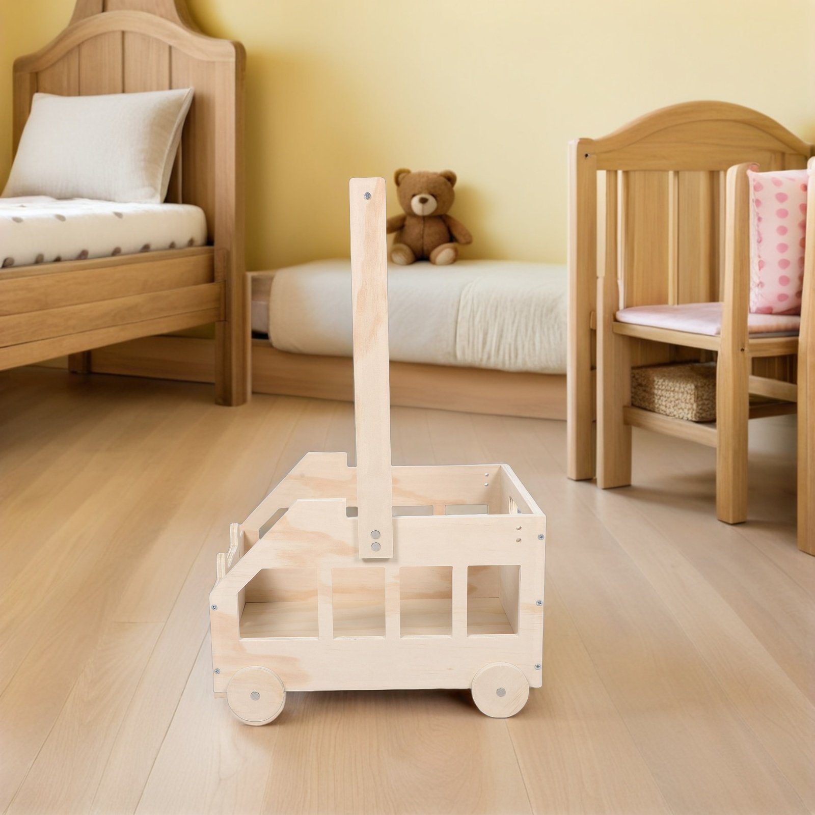 Wooden Baby Shower Crate Close - Baby Nursery Basket ulasan dan harga