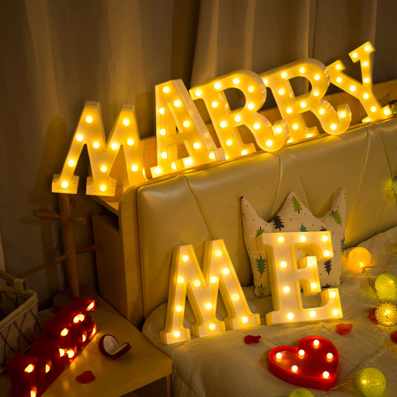 Decorative Letters Alphabet Le - Baby Nursery Light ulasan dan harga