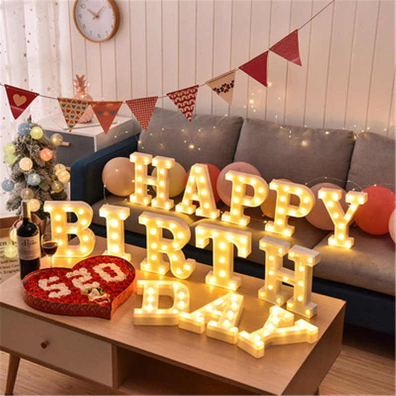 Decorative Letters Alphabet Le - Baby Nursery Light ulasan dan harga