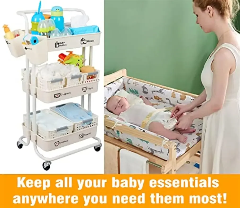 #For Baby Diaper Caddy Organiz - Baby Nursery Cart ulasan dan harga