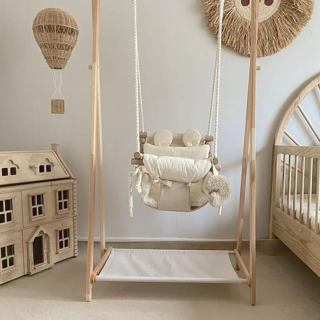 Baby Indoor Hanging Swing Infa - Baby Nursery Basket ulasan dan harga