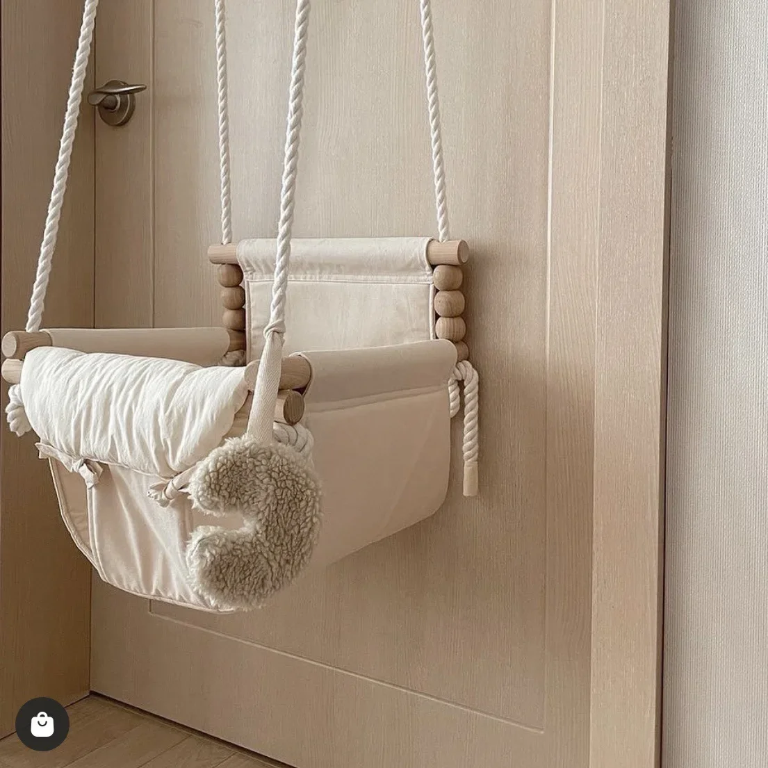 Baby Indoor Hanging Swing Infa - Baby Nursery Basket ulasan dan harga