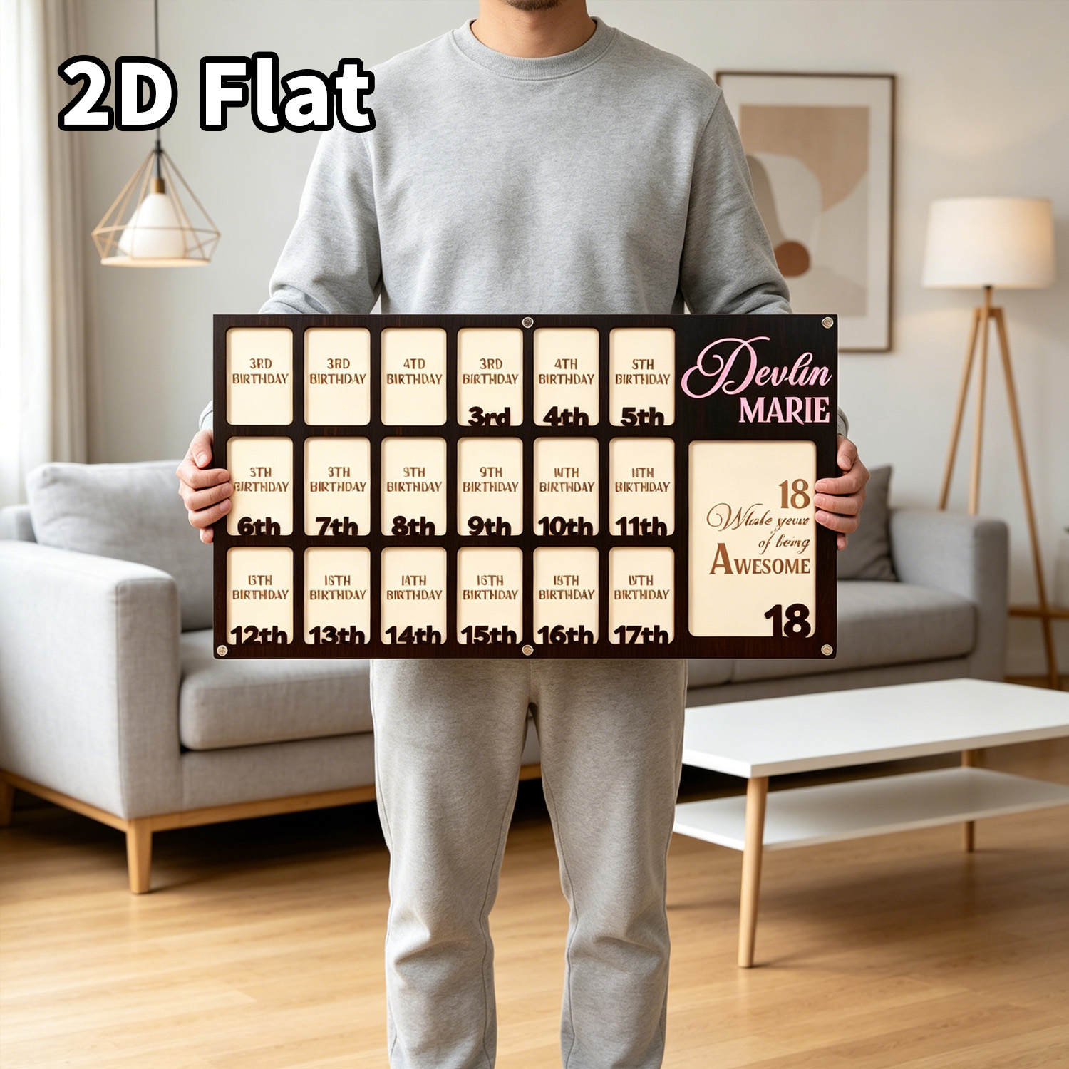 1Pc Custom Grade Photo Frame W - Baby Nursery Wall ulasan dan harga