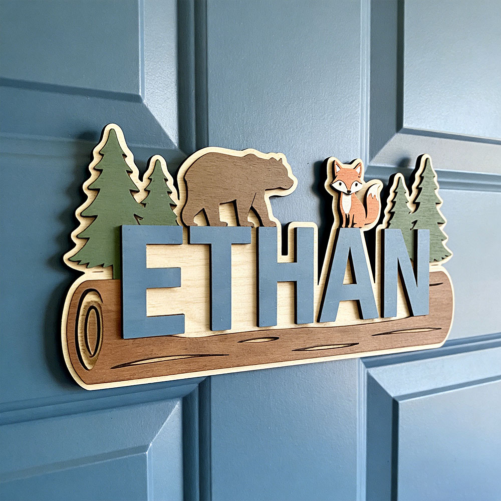Woodland Forest Animal Persona - Baby Nursery Wall ulasan dan harga