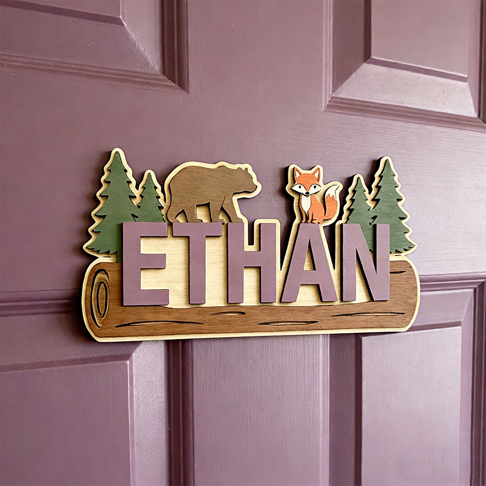 Woodland Forest Animal Persona - Baby Nursery Wall ulasan dan harga