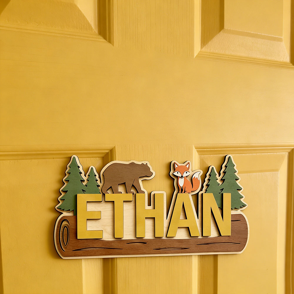 Woodland Forest Animal Persona - Baby Nursery Wall ulasan dan harga