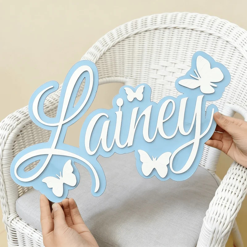 Personalized Baby Name Plaque, - Baby Nursery Wall ulasan dan harga