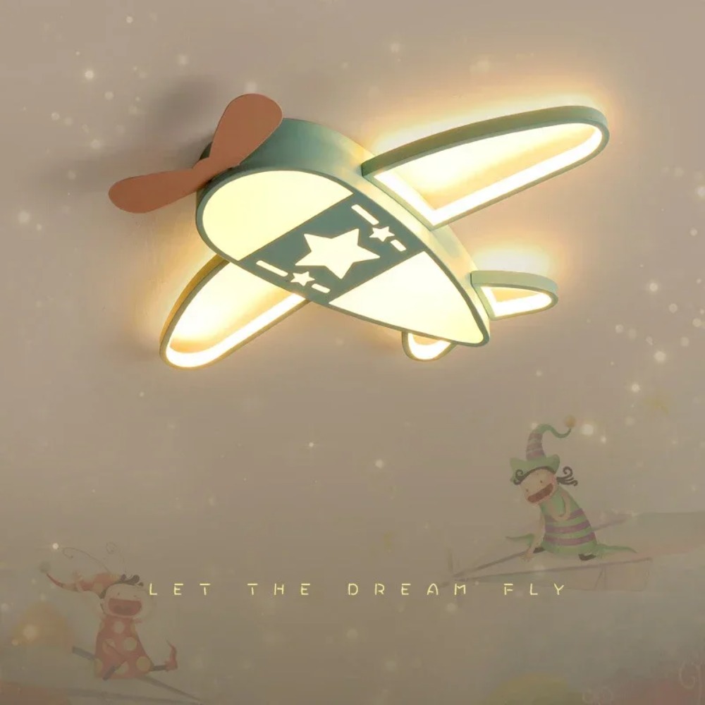 Modern Airplane Led Ceiling Li - Baby Nursery Light Fixture ulasan dan harga