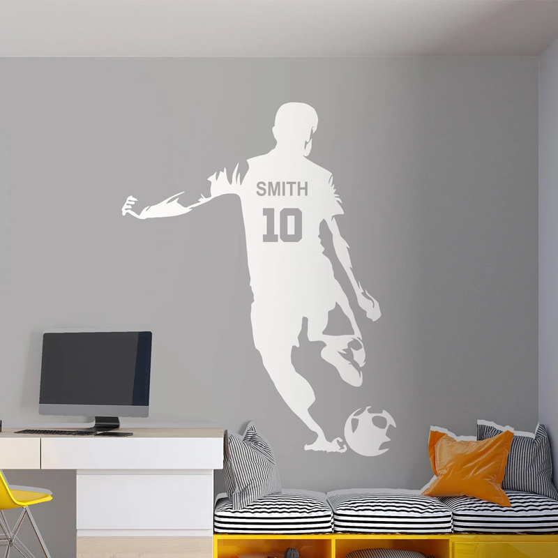 Personalized Soccer Player Nam - Baby Nursery Wall Mural ulasan dan harga