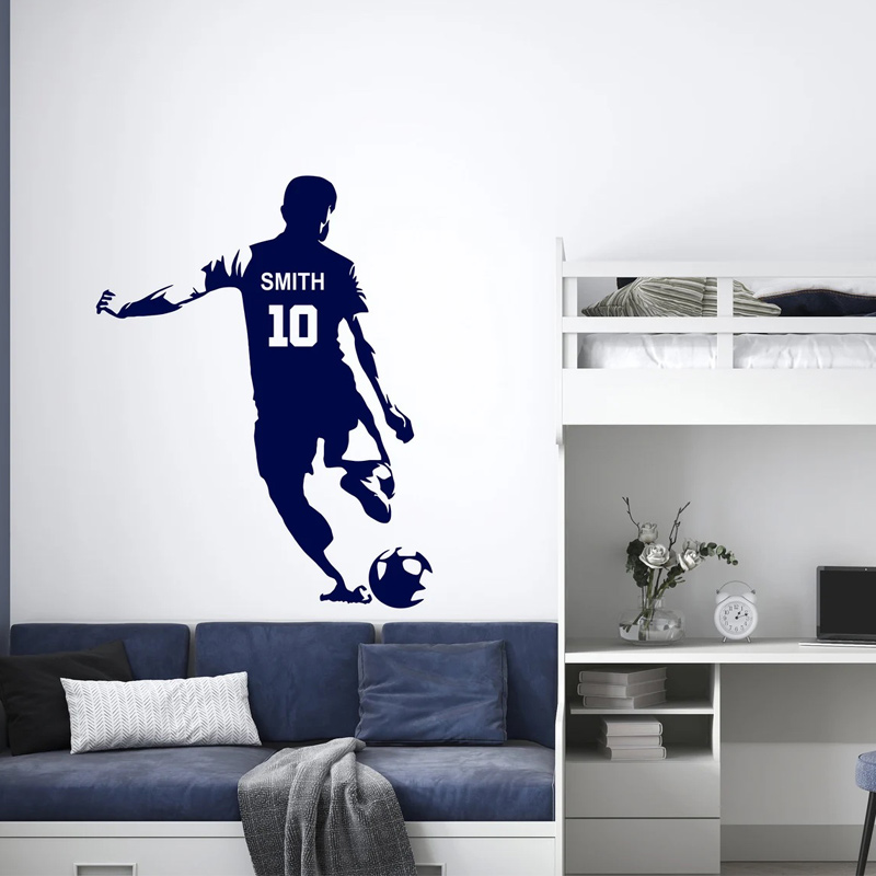 Personalized Soccer Player Nam - Baby Nursery Wall Mural ulasan dan harga