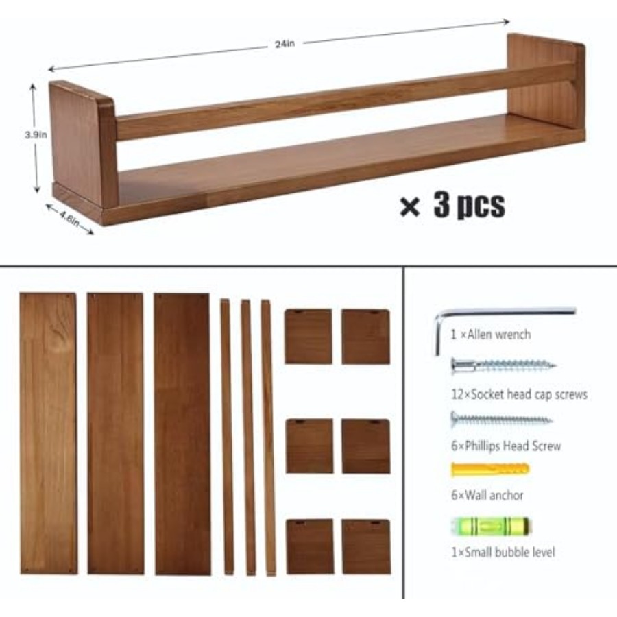 Nursery Shelves Floating Book  - Baby Nursery Floating Shelves ulasan dan harga
