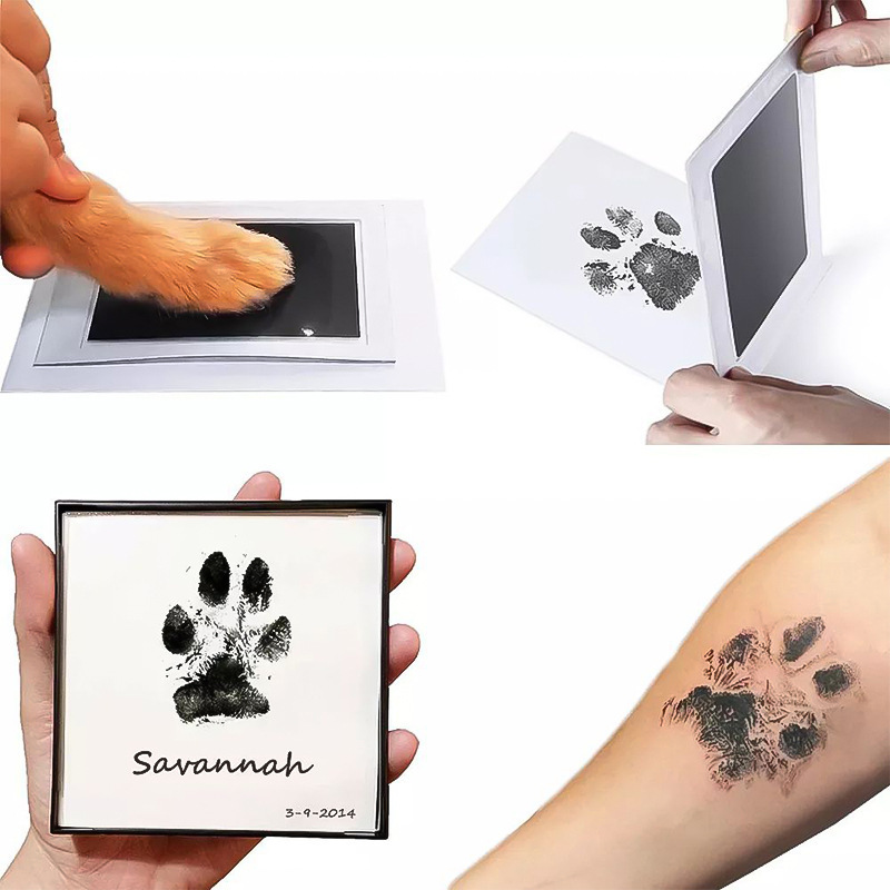 Pet Dog Cat Paw Print Ink Set  - Footprint Ink Kit ulasan dan harga