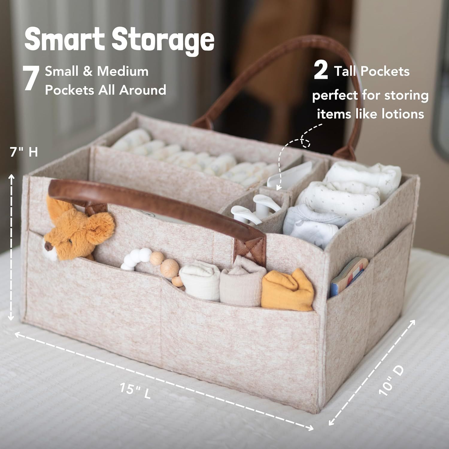 Baby Felt Storage Nursery Orga - Baby Nursery Basket ulasan dan harga