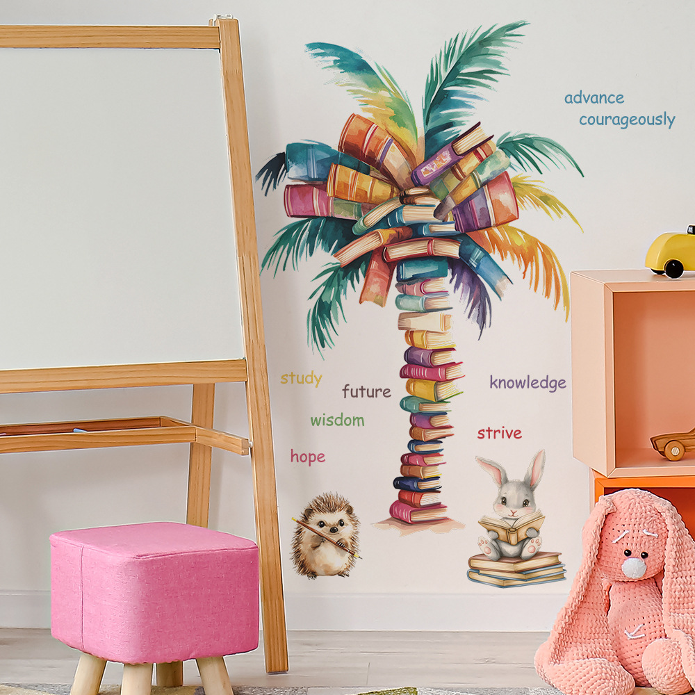 Book Coconut Tree Wall Sticker - Baby Nursery Books ulasan dan harga