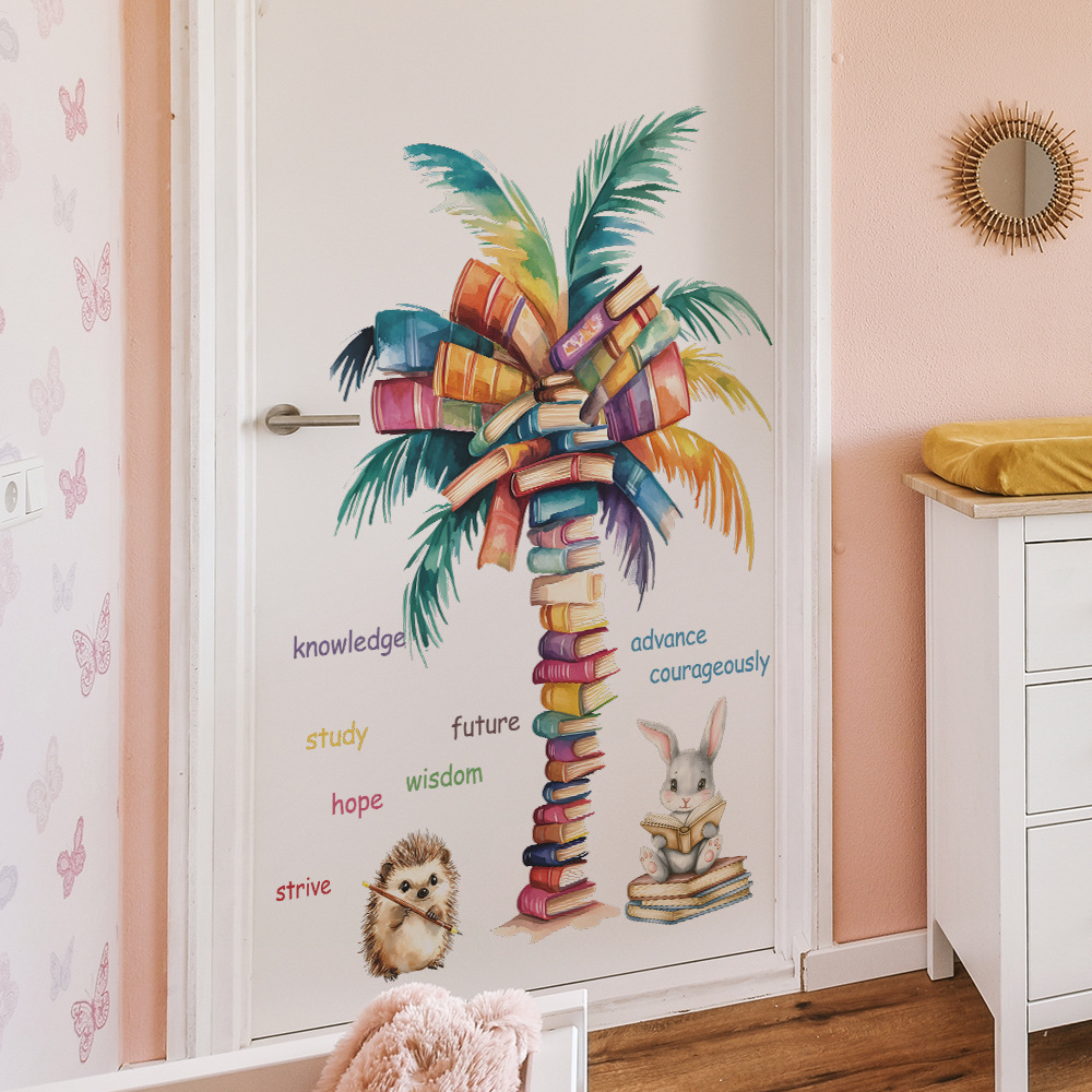 Book Coconut Tree Wall Sticker - Baby Nursery Books ulasan dan harga