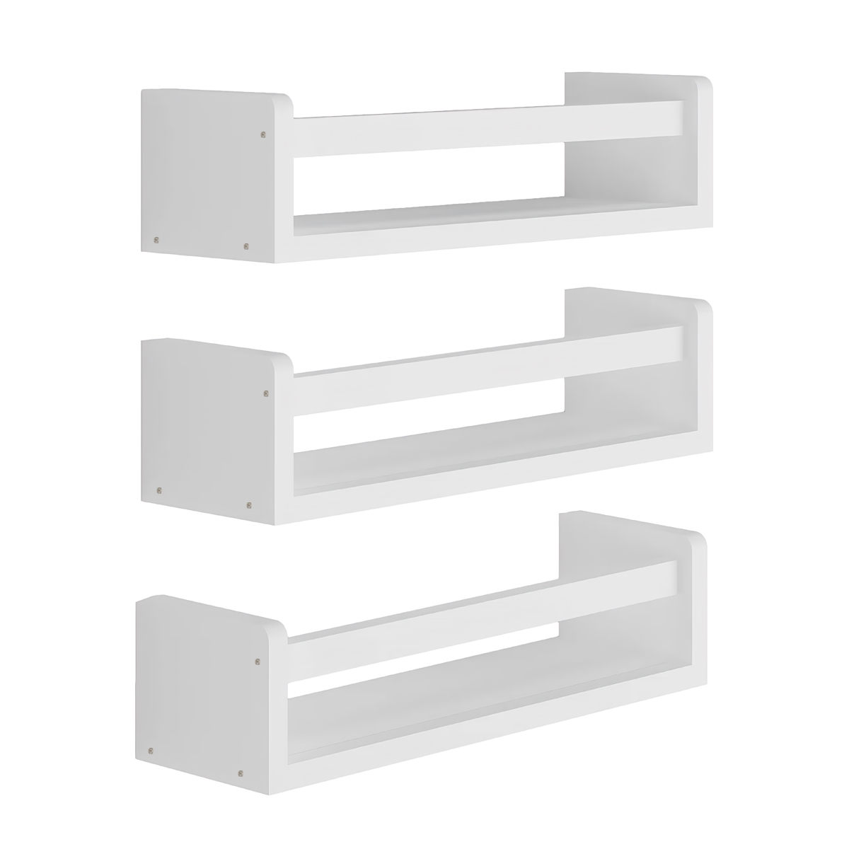 Set of 3 Nursery Book Shelves  - Baby Nursery Floating Shelves ulasan dan harga