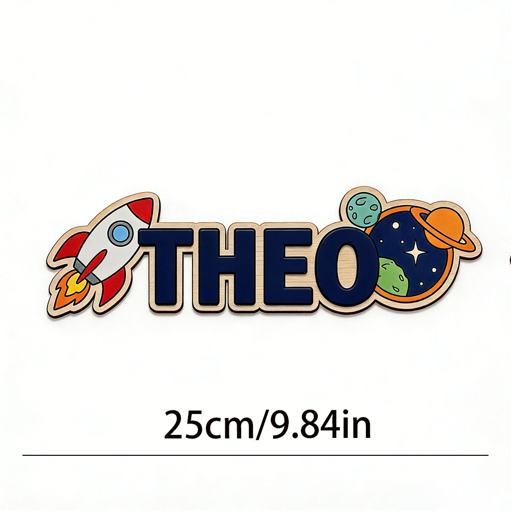Personalized Space Rocket Name - Baby Nursery Wall ulasan dan harga