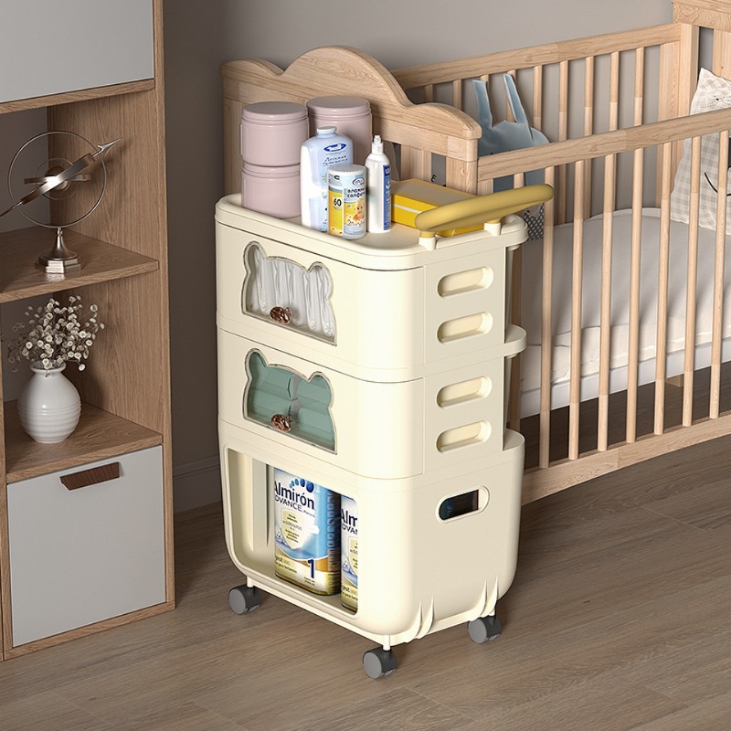 Multi-Purpose Living Room Stor - Baby Nursery Cart ulasan dan harga