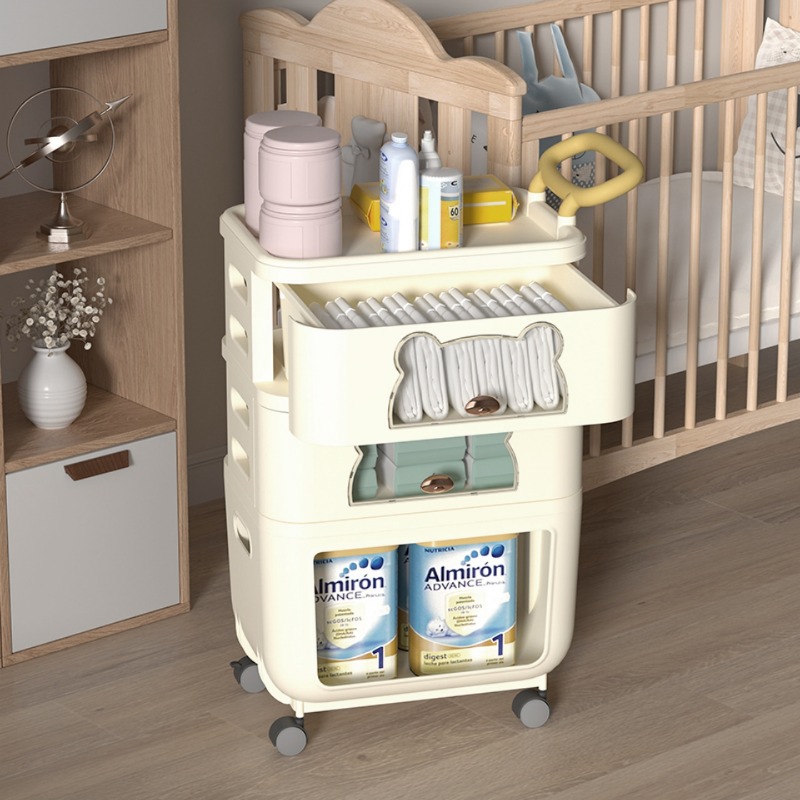 Multi-Purpose Living Room Stor - Baby Nursery Cart ulasan dan harga
