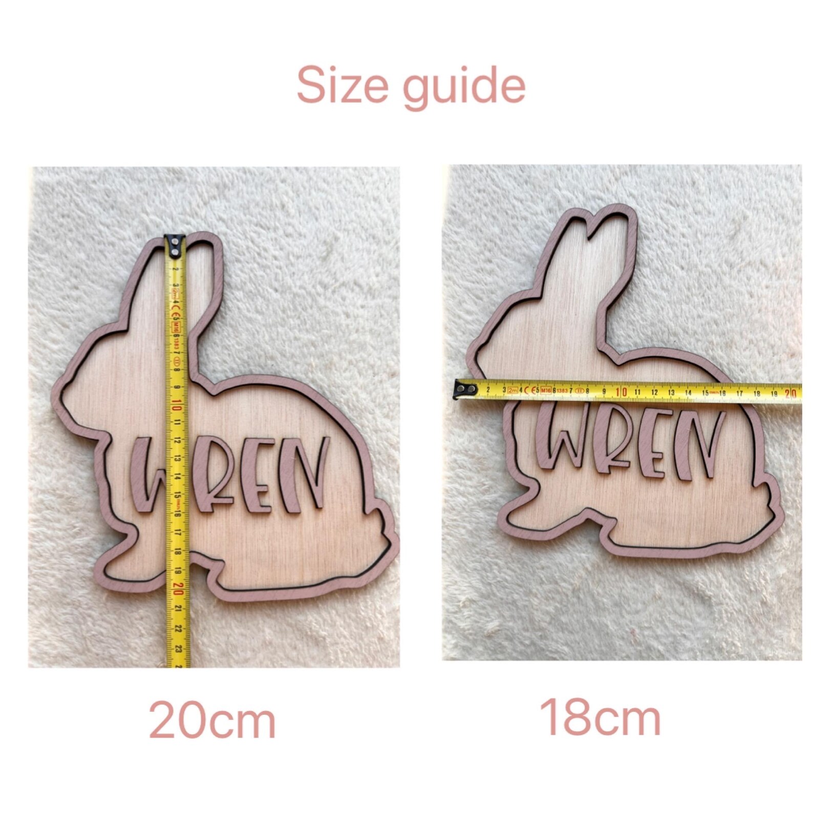 Personalized Bunny Name Wooden - Baby Nursery Wall ulasan dan harga
