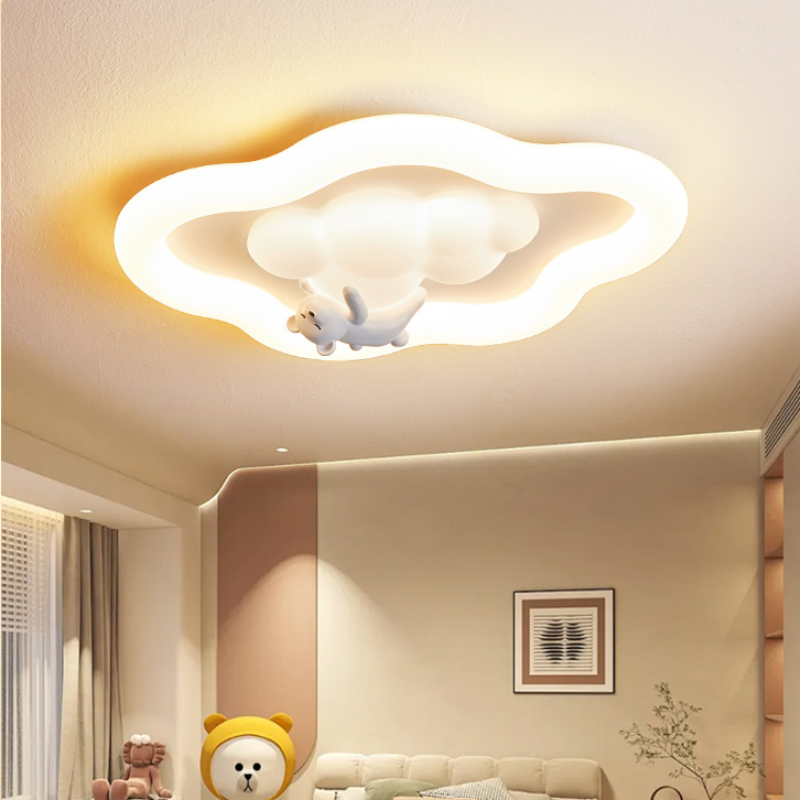 French Creamy Cloud Ceiling Li - Baby Nursery Light Fixture ulasan dan harga