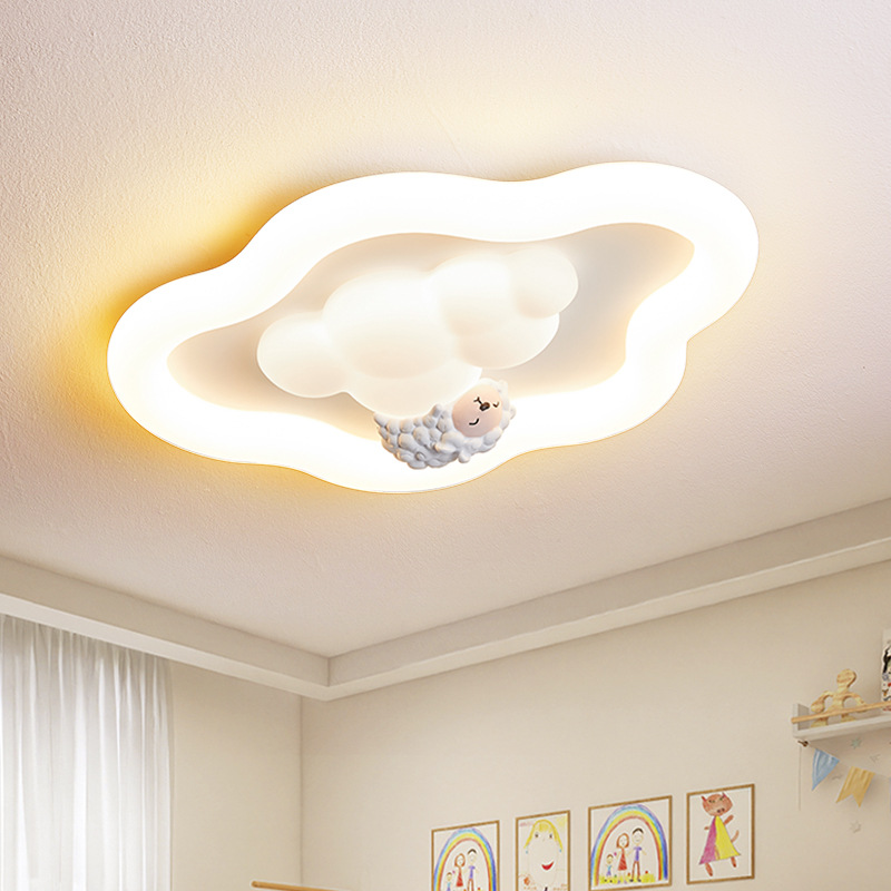 French Creamy Cloud Ceiling Li - Baby Nursery Light Fixture ulasan dan harga