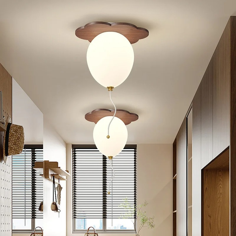 2026 for Solid Wood Cloud Ball - Baby Nursery Light Fixture ulasan dan harga