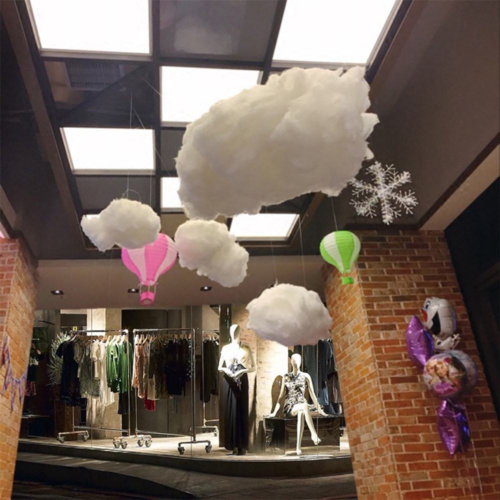 1Pcs Adorable Cloud Hanging De - Baby Nursery Light Fixture ulasan dan harga