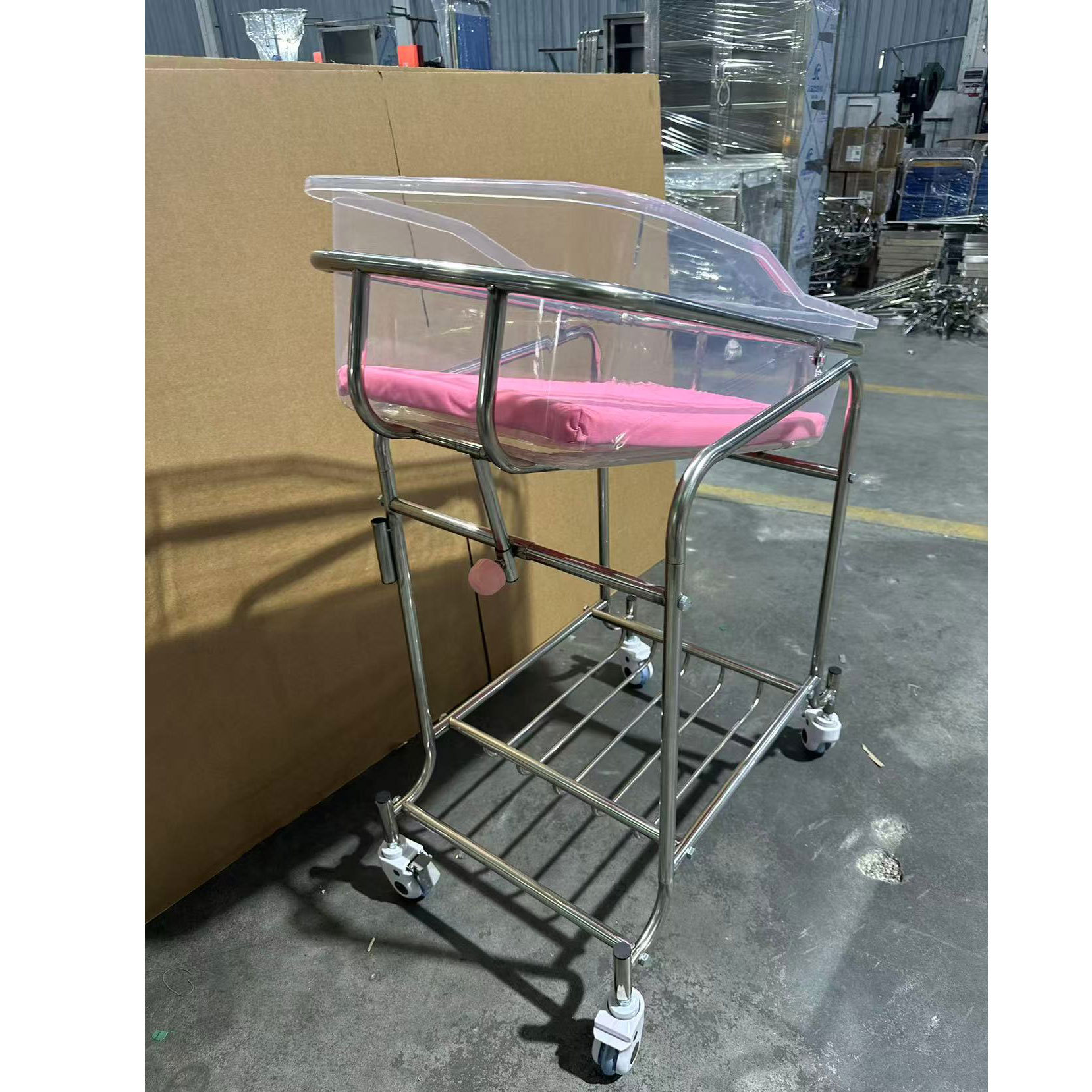 Stainless Steel Baby Bassinet  - Baby Nursery Cart ulasan dan harga