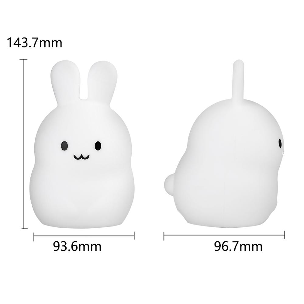Touch Sensor Rabbit Night Ligh - Baby Nursery Light ulasan dan harga